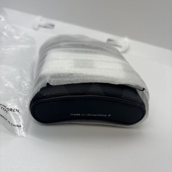 NWT COACH FLASK IN SIGNATURE CE786 BEVERAGE ALCOHOL BOTTLE CASE HOLDER Charcoal - Picture 4 of 7